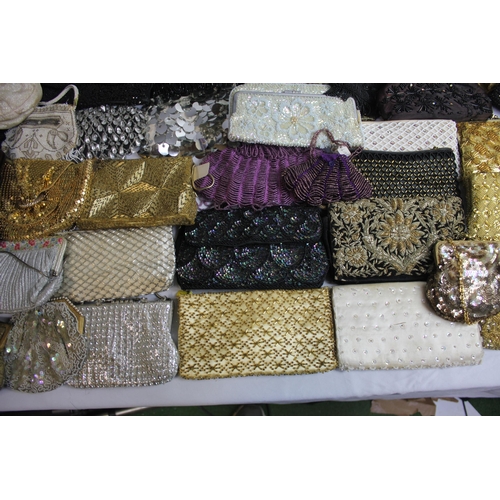 193 - BOX OF VINTAGE HANDBAGS