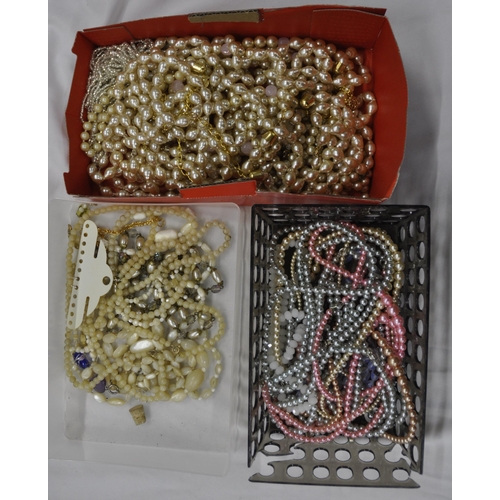 201 - 5 CRATES OF COSTUME JEWELLERY