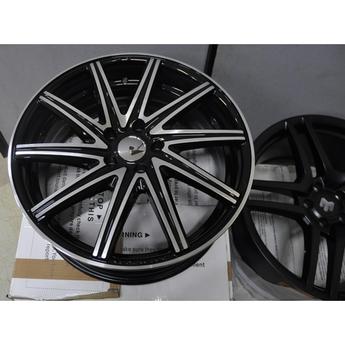 224 - 4 ALLOY WHEELS, NOT MATCHING - 5 HOLE 18