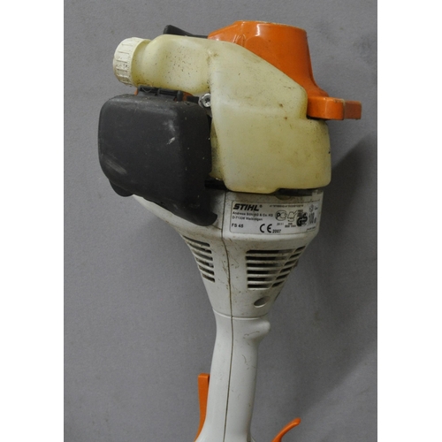 227 - 2 PETROL STRIMMERES - STIHL AND MACCULLOCH - PETROL ITEMS SOLD AS SEEN