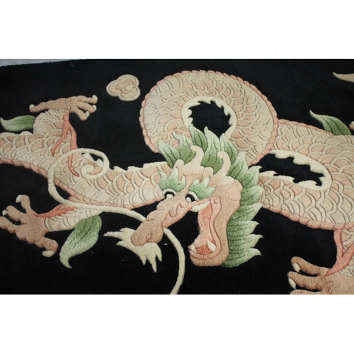 251 - CHINESE DRAGON PATTERN RUG 5' x 3'