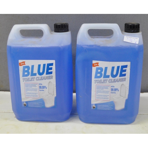 267 - 2 BLUE TOILET CLEANER, 2 SKIPPER 45 DUAL FLUSH & 2 PLUMBOB ANGLED STAINLESS STEEL GRAB BARS