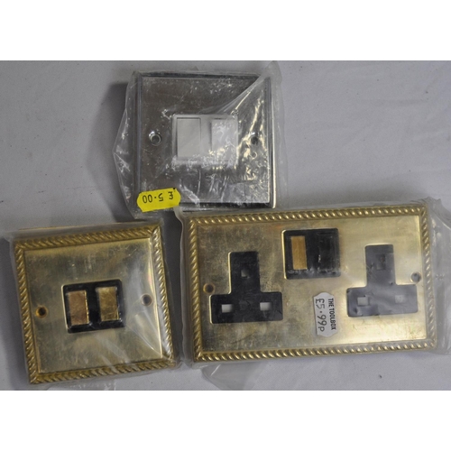 304 - VARIOUS SOCKETS & LIGHT SWITCHES INCLUDING DIMMER SWITCHES