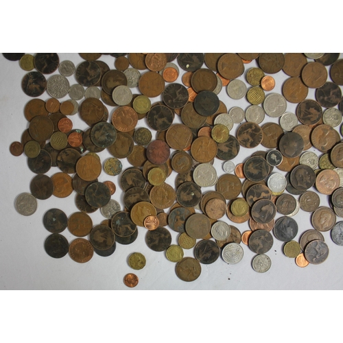 340 - TIN OF VARIOUS COINS