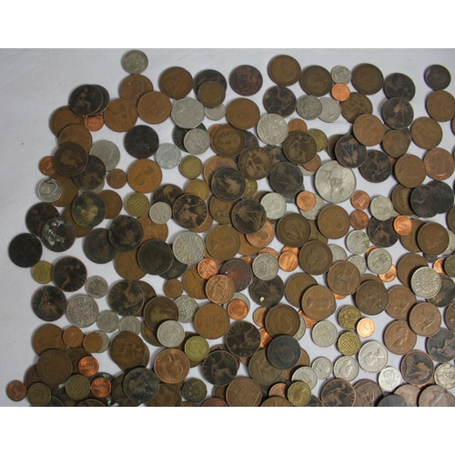 340 - TIN OF VARIOUS COINS