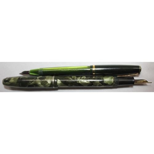 347 - VARIOUS FOUNTAIN PENS AND PENCIL - CONWAY STEWARD 570, CONWAY STEWARD 75, PARKER PEN WITH 14K NIB, P... 