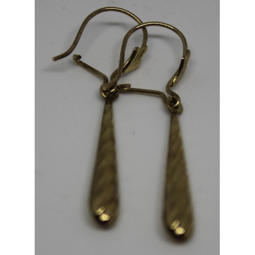 366 - 2 PAIRS DROP EARRINGS - NO MARKINGS (1.4g)