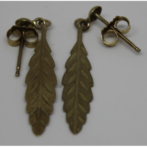 366 - 2 PAIRS DROP EARRINGS - NO MARKINGS (1.4g)