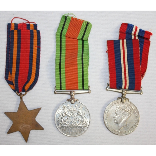 371 - 3 WW2 MEDALS