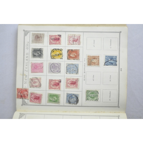 256 - STAMP ALBUM AND STAMPS INCLUDING PENNY BLACK AND PENNY RED