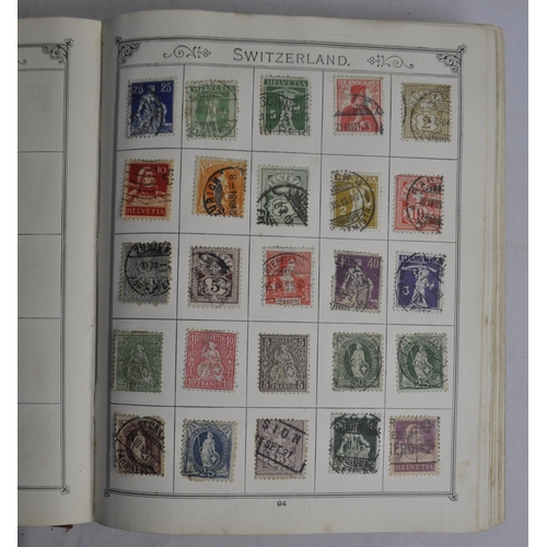 256 - STAMP ALBUM AND STAMPS INCLUDING PENNY BLACK AND PENNY RED