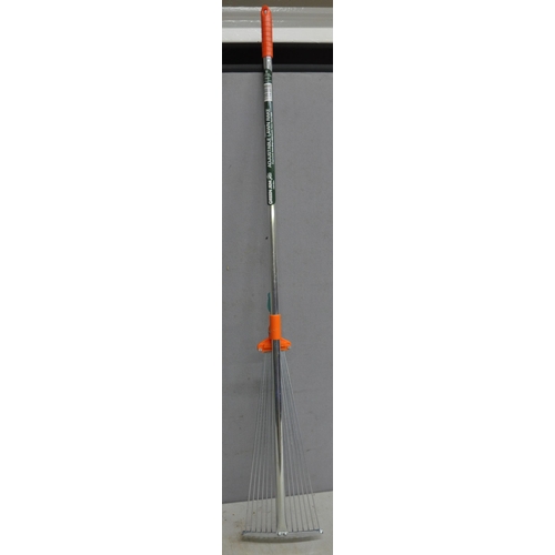 25 - 4 GREEN JEM ADJUSTABLE LAWN RAKES