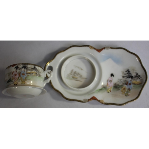 30 - JAPANESE TEA SET INCLUDING TEA POT AND SUGAR BOWL