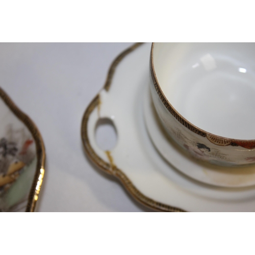 30 - JAPANESE TEA SET INCLUDING TEA POT AND SUGAR BOWL