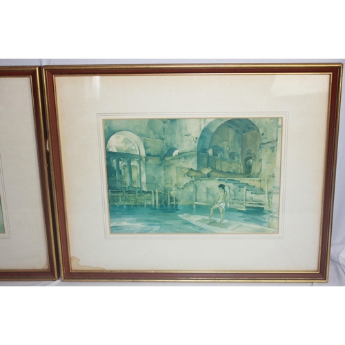 35 - FRAMED OIL ON CANVAS, WATERCOLOUR PAULINE FAIRDOUGH AND 2 WATERCOLOURS/PRINTS WILLIAM FLINT -  ... 