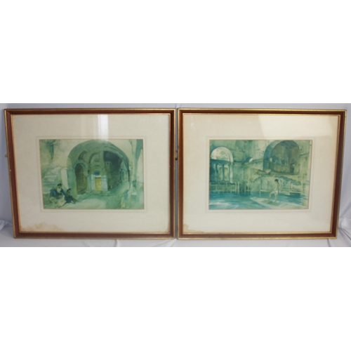 35 - FRAMED OIL ON CANVAS, WATERCOLOUR PAULINE FAIRDOUGH AND 2 WATERCOLOURS/PRINTS WILLIAM FLINT -  ... 