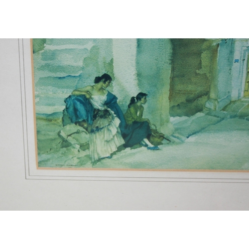 35 - FRAMED OIL ON CANVAS, WATERCOLOUR PAULINE FAIRDOUGH AND 2 WATERCOLOURS/PRINTS WILLIAM FLINT -  ... 