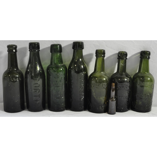 53 - GLASS POP BOTTLES INCLUDING THOMAS AND EVANS PORTH, R.V.BIES CO LTD PONTYPRIDD, ETC