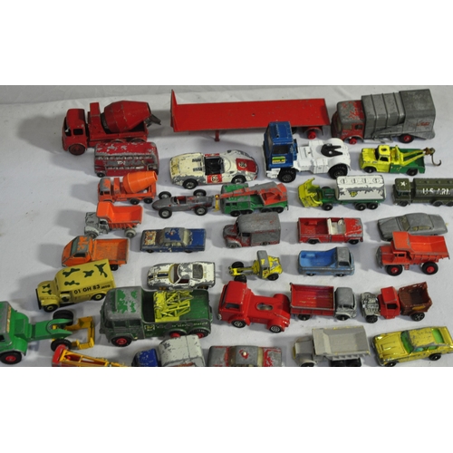 54 - BOX AND TRAY MODEL CARS INCLUDING 4 BOXED MATCHBOX 'MODELS OF YESTERYEAR'