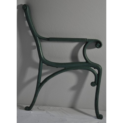 68 - PAIR METAL BENCH ENDS