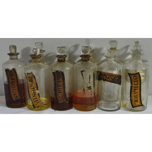 76 - CHEMIST APOTHECARY BOTTLES, ETC