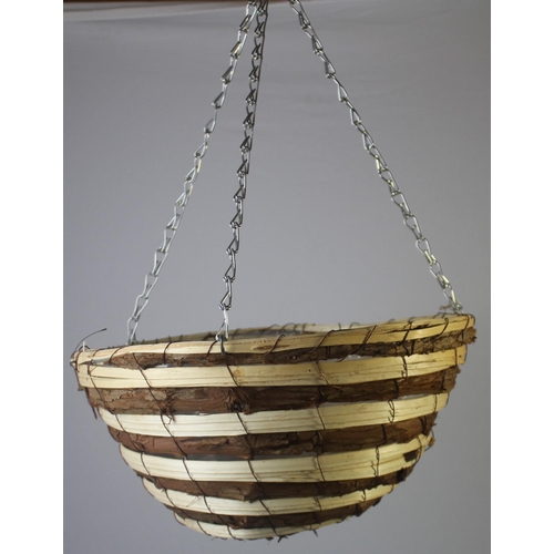 83 - 12 WICKER HANGING BASKETS - OPTION OF 83A