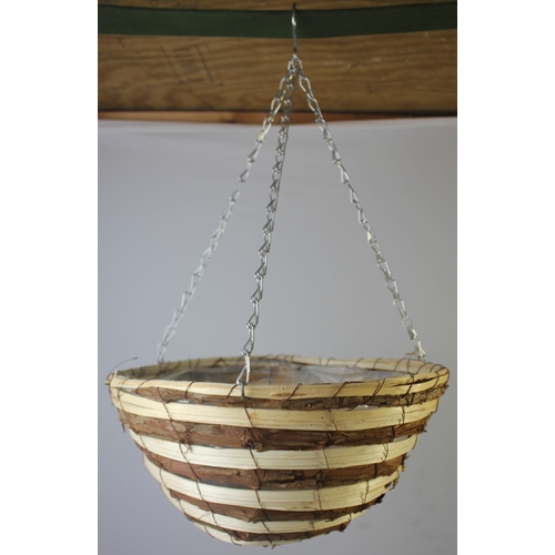 84 - 12 WICKER HANGING BASKETS - OPTION OF 84A