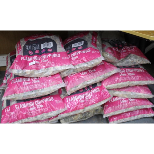 88 - 24 PACKS OF MEADOW VIEW FLAMINGO CHIPPINGS 14mm-20mm - OPTION OF LOT 89