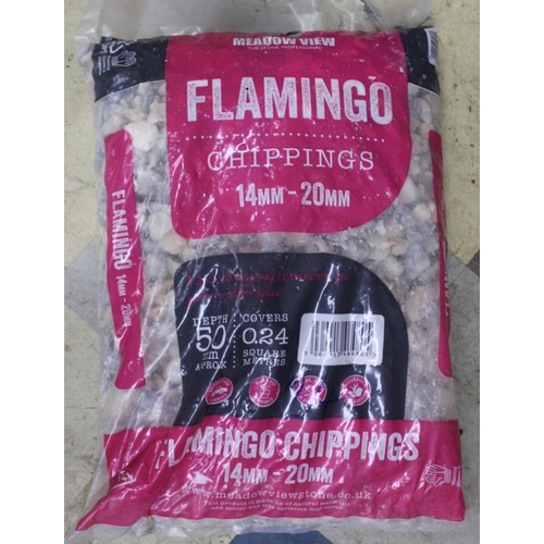 88 - 24 PACKS OF MEADOW VIEW FLAMINGO CHIPPINGS 14mm-20mm - OPTION OF LOT 89