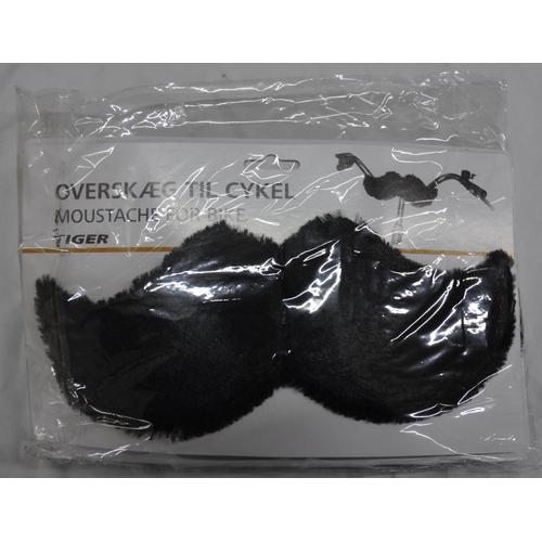 92 - 4 BOXES (60 PER BOX) TIGER MOUSTACHES FOR BIKES