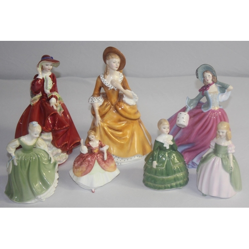 94 - 7 ROYAL DOULTON FIGURINES