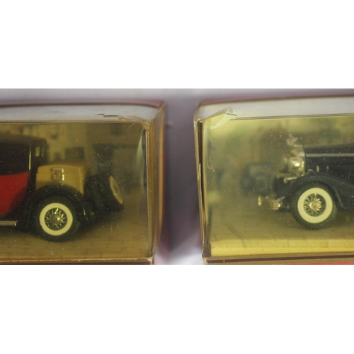 126 - 8 MATCHBOX MODELS OF YESTERYEAR - Y-4 1930 DUESENBERG MODEL J - BOX DAMAGED, Y-34 1933 CADILLAC 452 ... 