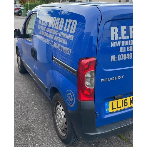 102 - PEUGEOT BIPPER HDI 75S (SLD) - LL16 MRO                                                1200cc, BLUE,... 