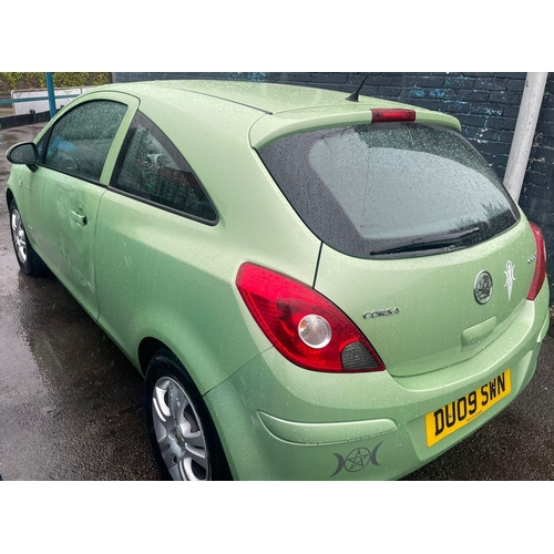 104 - VAUXHALL CORSA CLUB A/C CDTI 75 ECOFLEX - DU09 SWN                                   1248cc GREEN, M... 