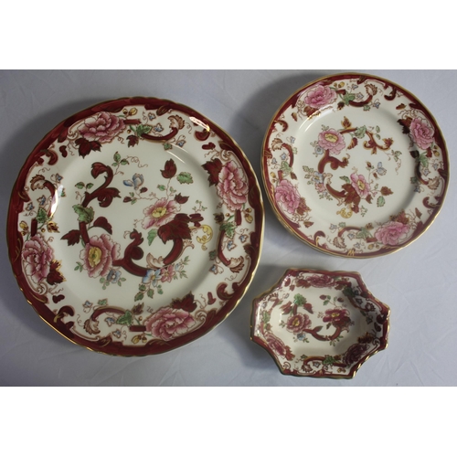 110A - COLLECTION OF MASON'S RED MANDALAY PATTERN CHINA