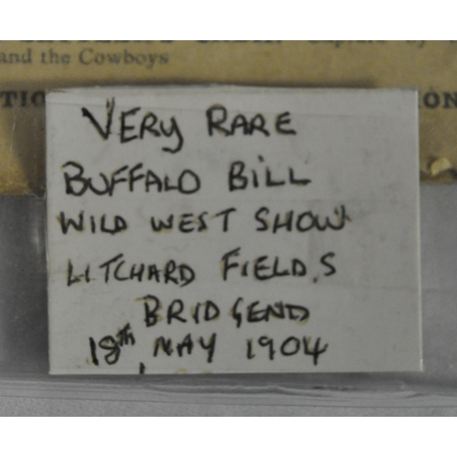 335 - VERY RARE BUFFALO BILL WILD WEST SHOW PROGRAMME - LITCHARD FIELDS BRIDGEND 18TH MAY 1904