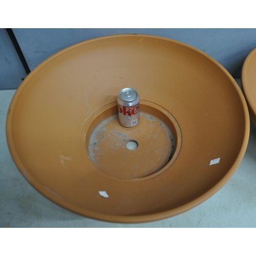 206 - 2 TERRACOTTA BOWLS 22