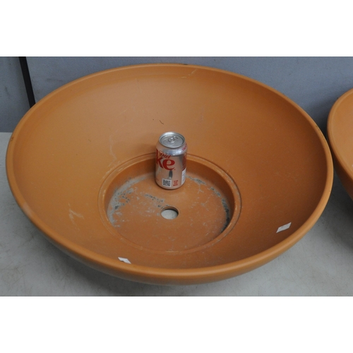 207 - 2 TERRACOTTA BOWLS 22