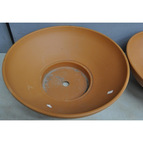 208 - 2 TERRACOTTA BOWLS 22