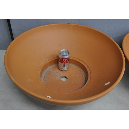 208 - 2 TERRACOTTA BOWLS 22