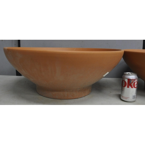 208 - 2 TERRACOTTA BOWLS 22