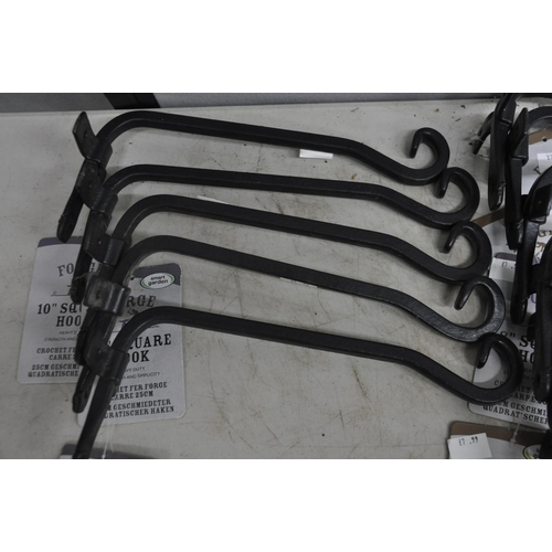 209 - 23 FORGE HANGING BASKET HOOKS 8