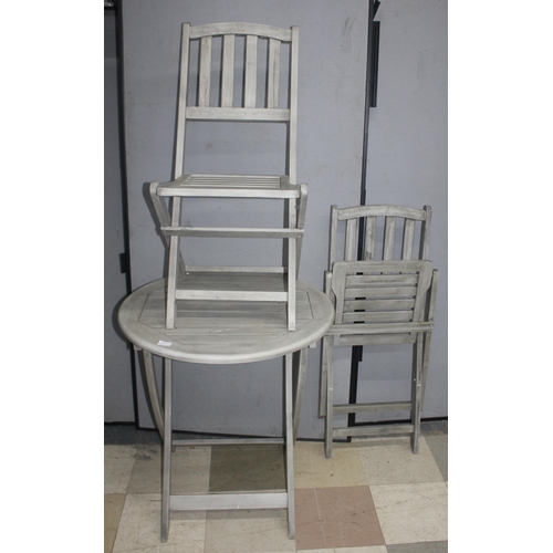 210 - HERITAGE GARDEN BISTRO TABLE WITH 2 CHAIRS