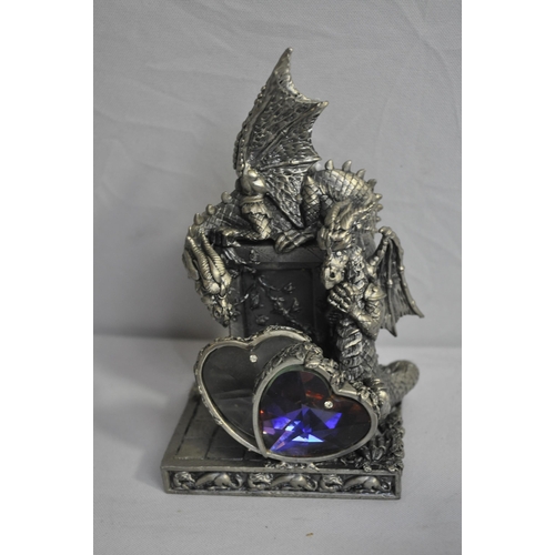 220 - 3 MYTHA MAGIC BY TUDOR MINT FIGURES - BEWITCHED (INCORRECT PROTECTIVE INSERT), THE DREAMY DRAGON AND... 