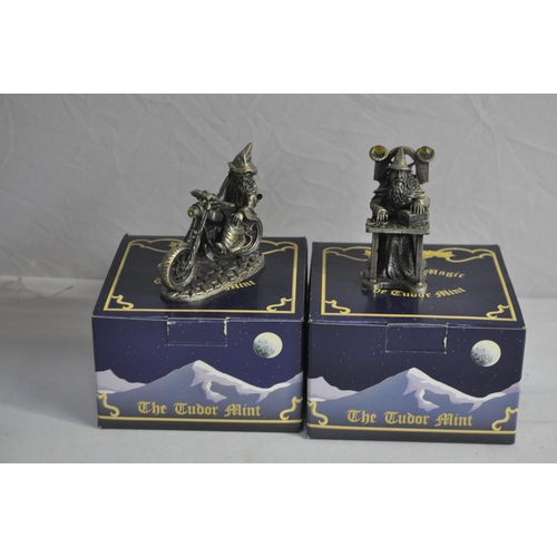 228 - 3 MYTHA MAGIC BY TUDOR MINT FIGURES - THE DRAGON'S GATHERING, THE DRAUGHT KEEPER AND VROOM