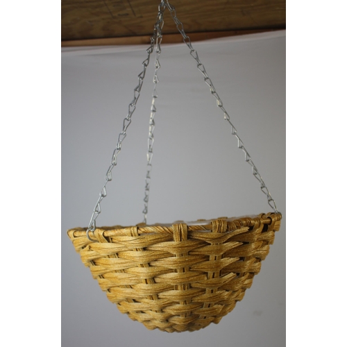 229 - 10 WICKER HANGING BASKETS - OPTION OF LOTS 230 & 231