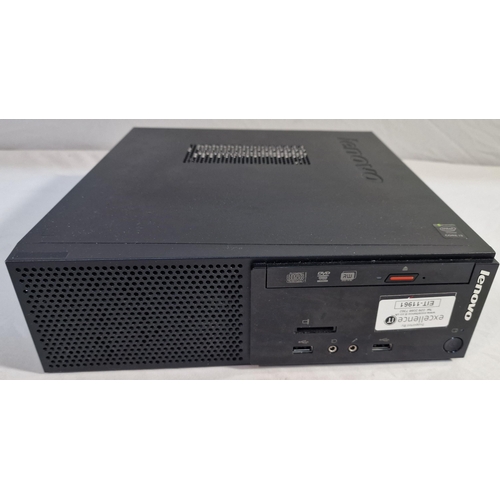 250 - LENOVO TOWER 8500 PC (MODEL 10HS 002HUK), C1905 MONITOR, KEYBOARD, MOUSE, LEADS AND PAIR OF HEADPHON... 