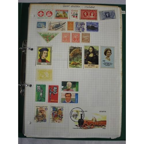 282 - STAMPS OF GB, STANLEY GIBBONS GB STAMP ALBUM, FULL ALBUM OF MINT GB STAMP BOOKLETS AND POST MARKS OF... 