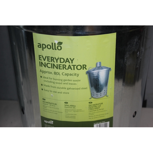 295 - 2 APOLLO EVERYDAY INCINERATORS 80L