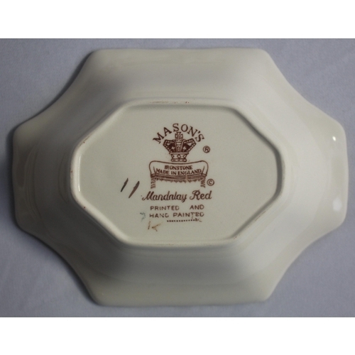 110A - COLLECTION OF MASON'S RED MANDALAY PATTERN CHINA